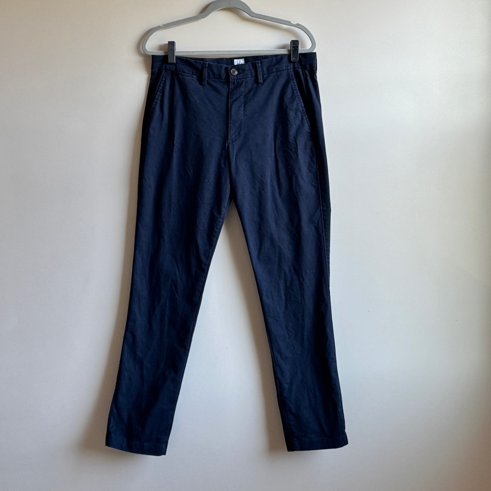 GAP Men’s Essential Khaki Slim Fit Pants Navy Blue Size 31x32 GapFlex - Picture 4 of 8